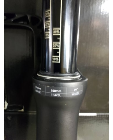 forcella mtb rockshox reba 100mm 29 15x110 remote nuova , manettino escluso