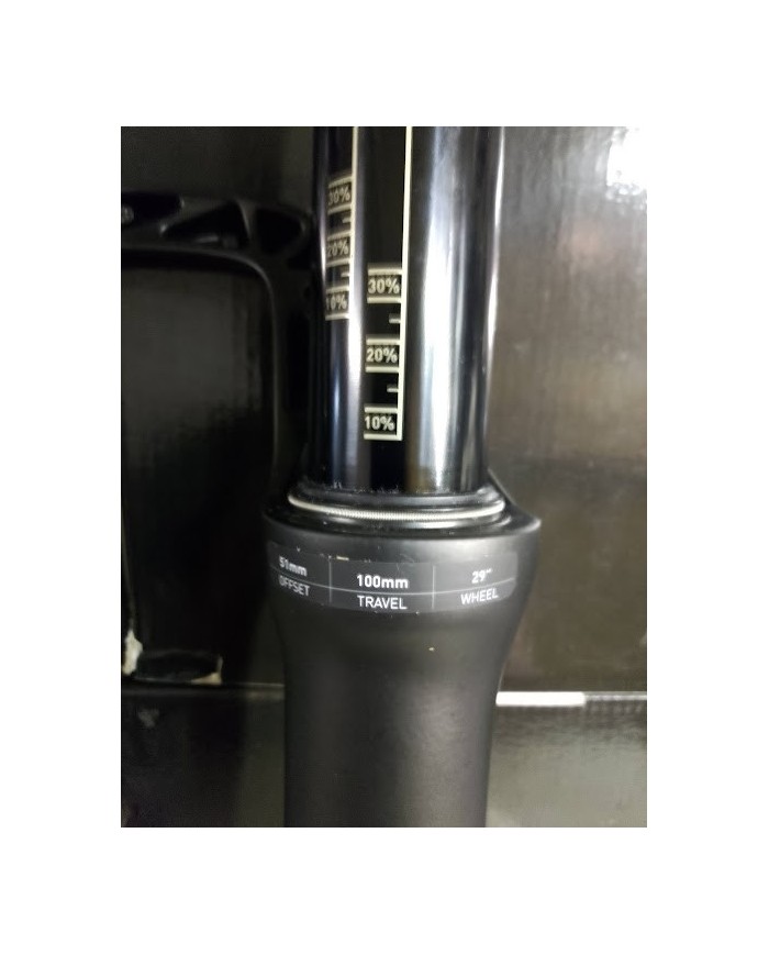 forcella mtb rockshox reba 100mm 29 15x110 remote nuova , manettino escluso