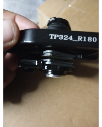 pinza freno mtb meccanica tektro tkd-68 nuova compreso adattatore per disco 180