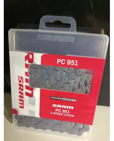 catena mtb 9 vel sram pc 951 114maglie più quick link