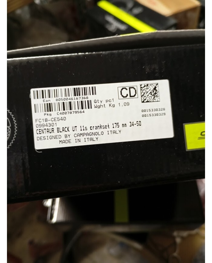 CAMPAGNOLO Guarnitura CENTAUR Ultra-Torque 2x11v 50x34D nero 175mm