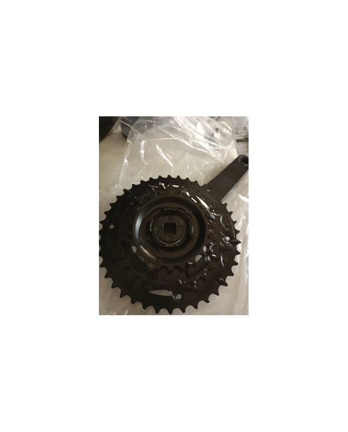 guarnitura mtb a perno quadro nuova tripla shimano fc-mt101 corone 22-30-40pedi