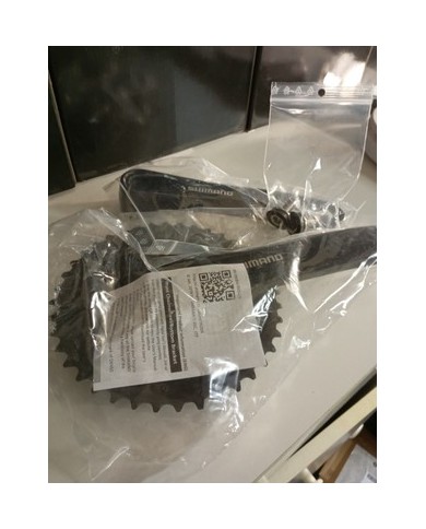 guarnitura mtb a perno quadro nuova tripla shimano fc-mt101 corone 22-30-40pedi