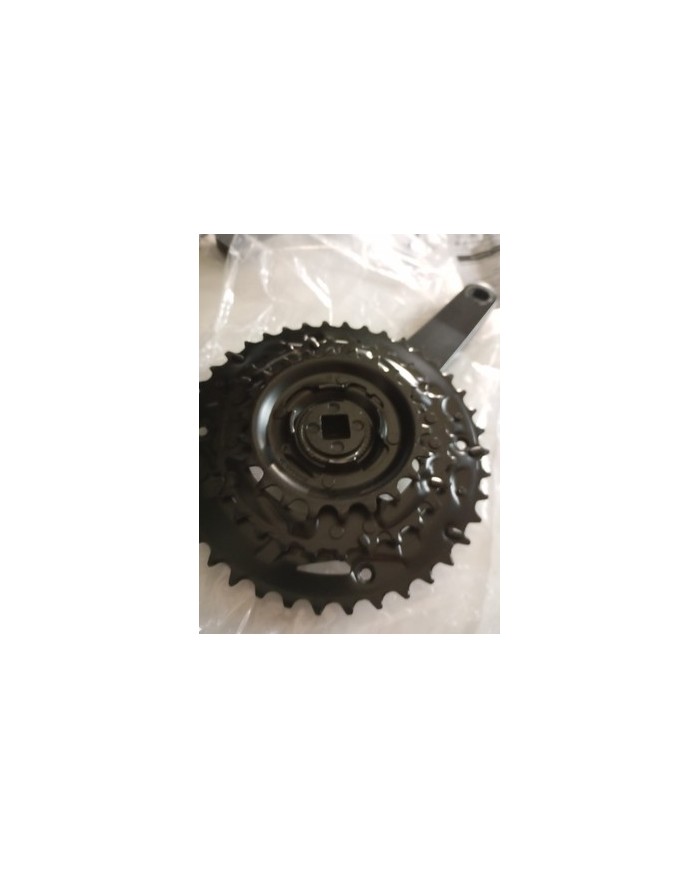 guarnitura mtb a perno quadro nuova tripla shimano fc-mt101 corone 22-30-40pedi