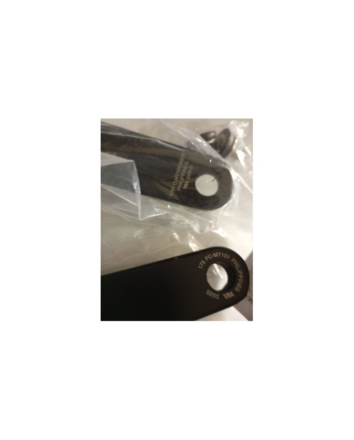 guarnitura mtb a perno quadro nuova tripla shimano fc-mt101 corone 22-30-40pedi