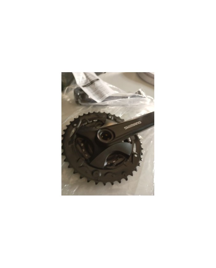 guarnitura mtb a perno quadro nuova tripla shimano fc-mt101 corone 22-30-40pedi