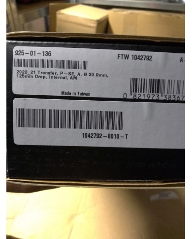 reggisella telescopico mtb diam 30,9 esc 125mm fox nuovo escluso manettino