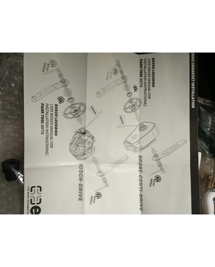 Pedivelle Per E-bike Bosch Gen4 165mm