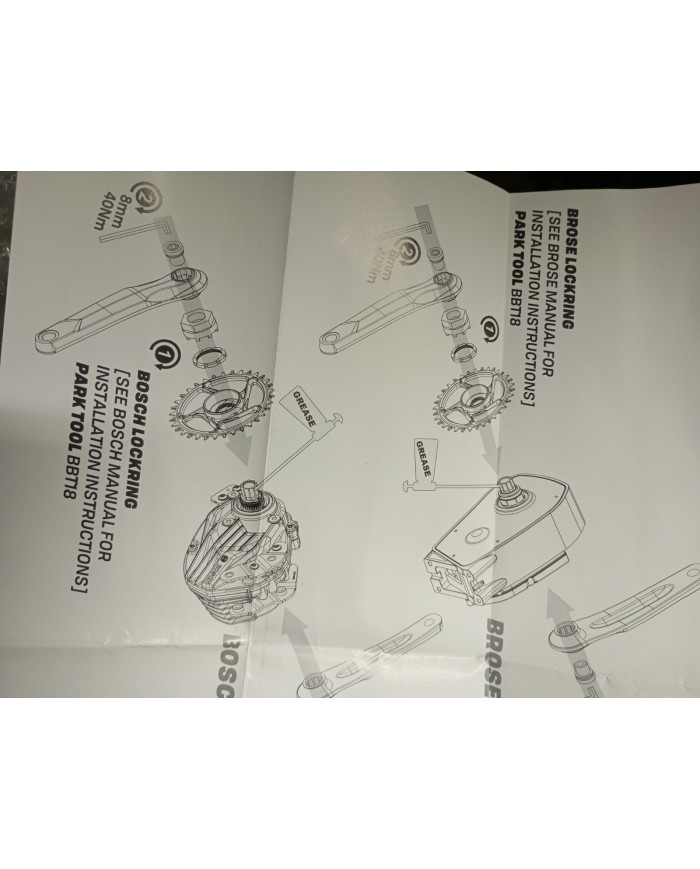 Pedivelle Per E-bike Bosch Gen4 165mm