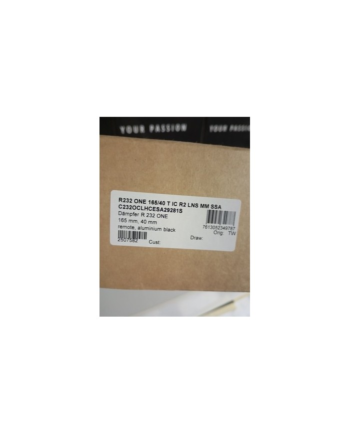 Ammortizzatore MTB nuovo 165x40 attacco trunnion dt swiss r232 per remoto 