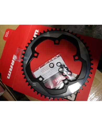 Corona per bici da corsa nuova 11 vel girobull 130 a 5 fori SRAM x-sync 52 denti