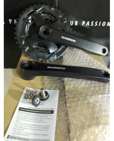 shimano FC-MT101 Manovella quadrata 3x9 velocità 40-30-22 175mm