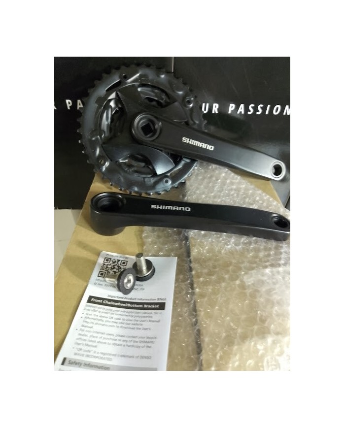 shimano FC-MT101 Manovella quadrata 3x9 velocità 40-30-22 175mm