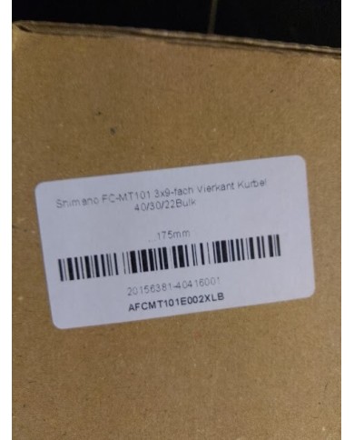 shimano FC-MT101 Manovella quadrata 3x9 velocità 40-30-22 175mm