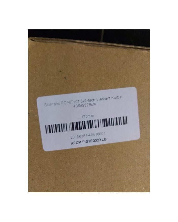 shimano FC-MT101 Manovella quadrata 3x9 velocità 40-30-22 175mm