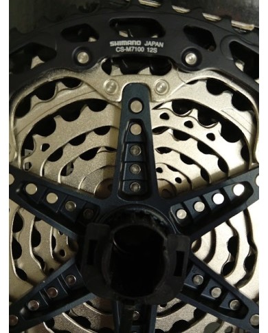 Shimano SLX CS-M7100 Cassetta Pignoni, 12 Velocità, 10-51 Denti corp Microspline