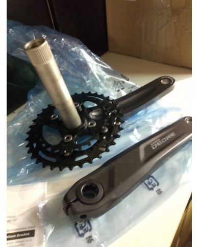 Shimano Guarnitura mtb doppa Deore FC-M4100-2 10V nuova Denti : 26/36