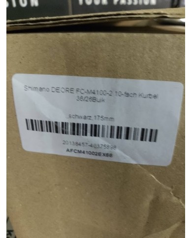 Shimano Guarnitura mtb doppa Deore FC-M4100-2 10V nuova Denti : 26/36