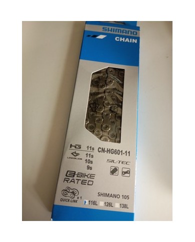 Shimano Bicicletta Catena CN-HG601-11 116 Arti Quick Link 11-Fach