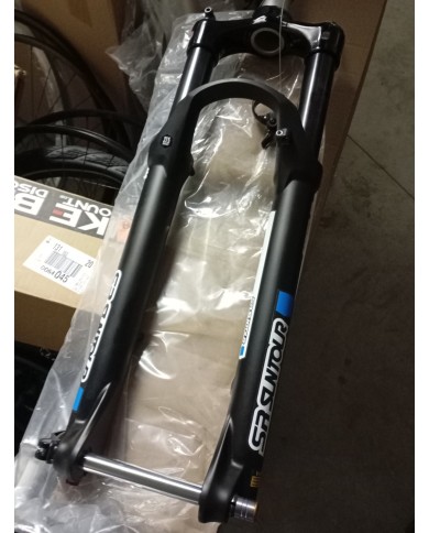 forcella nuova mtb 27,5 boost 15x110 suntour xcr 34 a molla escurs 120mm con...