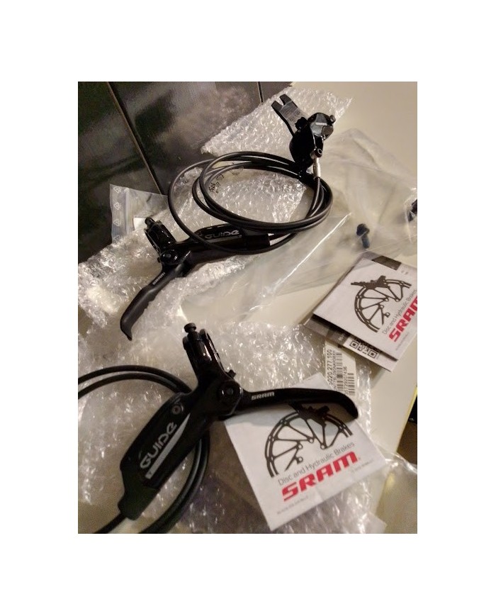 SRAM Set di freni a disco a 4 pistoncini mtb Guide T nuovi pronti all uso