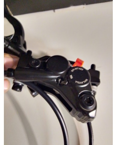 freno anteriore sinistro shimano 4 pist leva bl-mt401 pinza br-mt420 +Disco 203