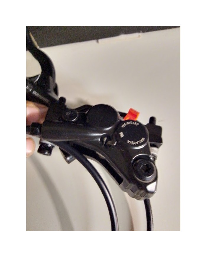 freno anteriore sinistro shimano 4 pist leva bl-mt401 pinza br-mt420 +Disco 203