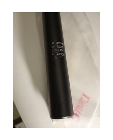 Reggisella Nero In Alluminio Ritchey 31,6x400mm Offset 25mm