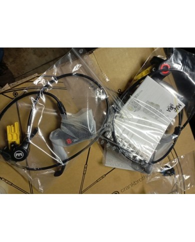 Coppia Freni MTB Magura Mt8 Pro Nuovi A 2 Pistoncini Tubo Ant 75cm Post 180cm