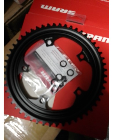 Corona per bici da corsa nuova 11 vel girobull 130 a 5 fori SRAM x-sync 52 denti