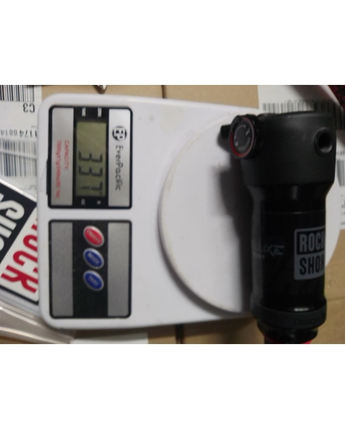 Ammortizzatore MTB 185x55 attacco trunnion, rockshox Deluxe select ,attacco infe