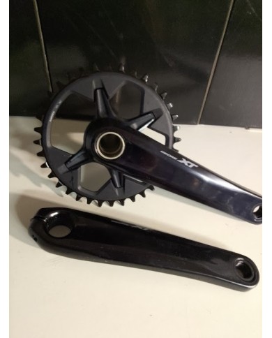 Guarnitura Shimano XT FC-M8100 - 36T - 12 velocità - Pedivelle 175 mm - Perno 24 mm