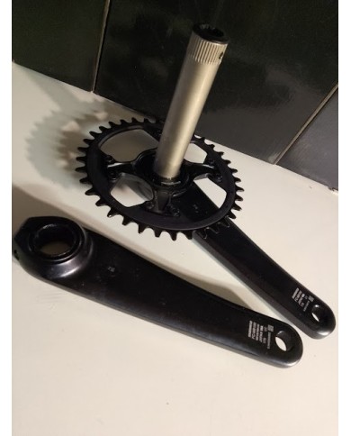 Guarnitura Shimano XT FC-M8100 - 36T - 12 velocità - Pedivelle 175 mm - Perno 24 mm