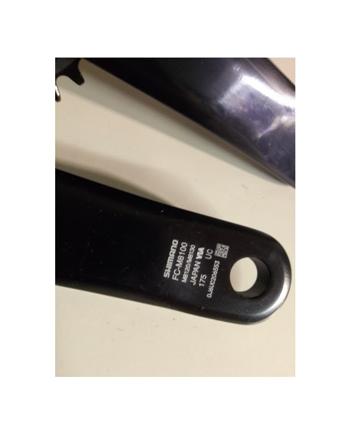 Guarnitura Shimano XT FC-M8100 - 36T - 12 velocità - Pedivelle 175 mm - Perno 24 mm