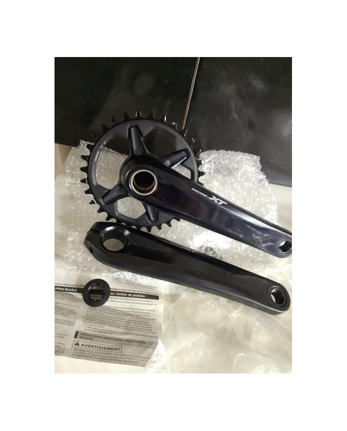 Guarnitura Shimano XT FC-M8100 - 32T - 12 velocità - Pedivelle 175 mm - Perno 24 mm