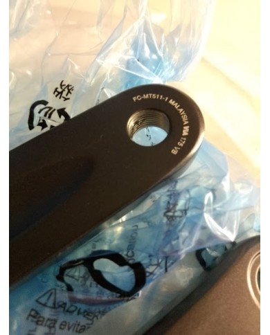 Shimano Deore FC-MT510-1 Guarnitura MTB 1x12v 30T - Pedivelle 175 mm