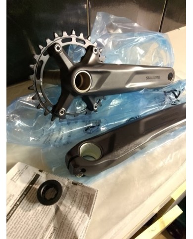 Shimano Deore FC-MT510-1 Guarnitura MTB 1x12v 30T - Pedivelle 175 mm