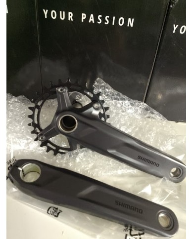 Shimano FC-MT511 Guarnitura MTB 1x12v - 30T - Pedivelle 170 mm