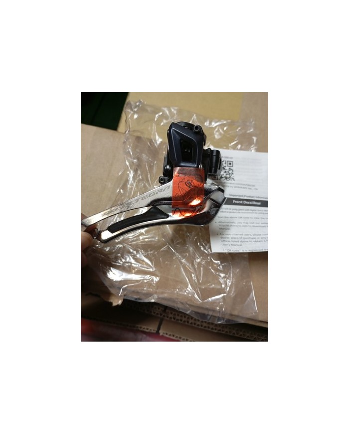 Deragliatore Anteriore Bici Corsa 2x11 Vel Collarino 31,8mm Shimano Ultegra...