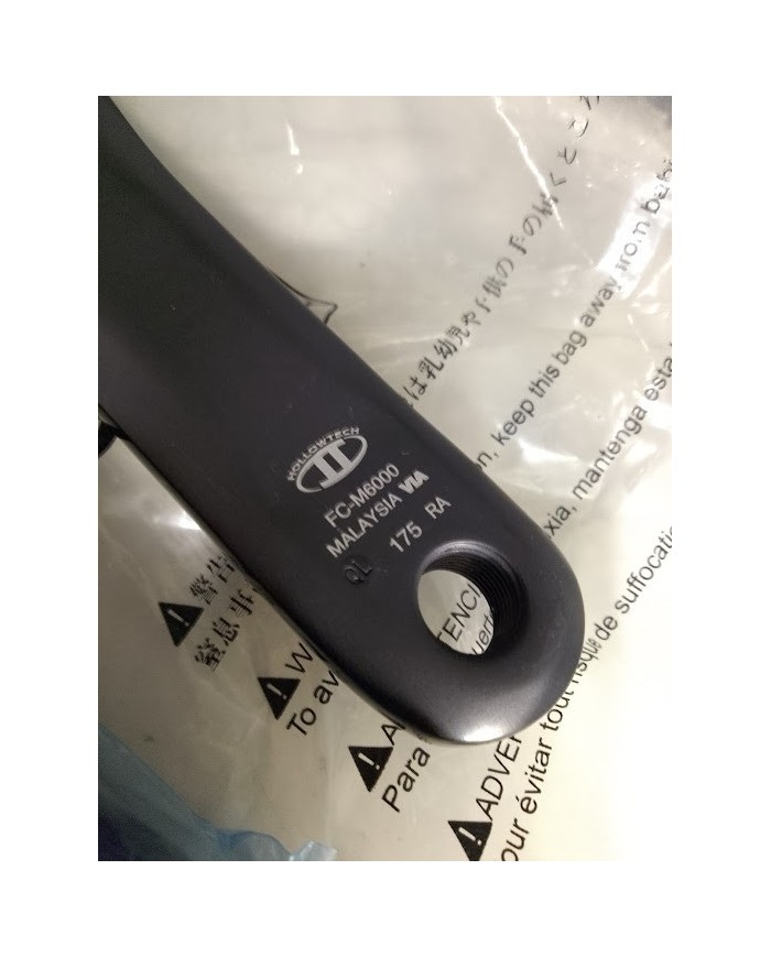 Guarnitura Shimano Deore FC-M6000 2x10v 38-28T 175mm – MTB – Hollowtech II – Perno 24mm