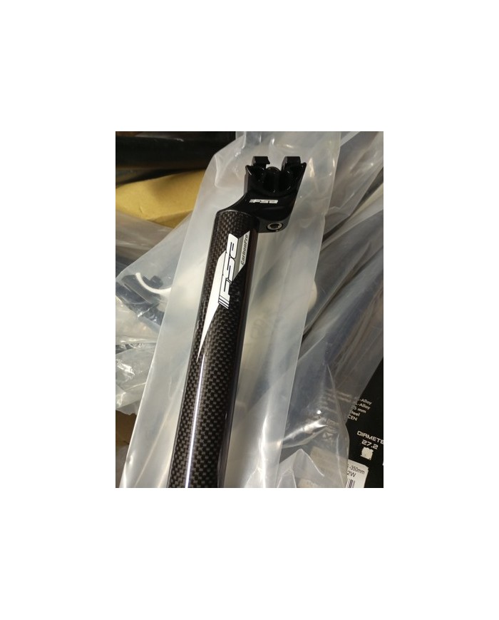 Reggisella 31.6mm Lungh 35cm Fsa In Alluminio Con Look Carbon Nuovo