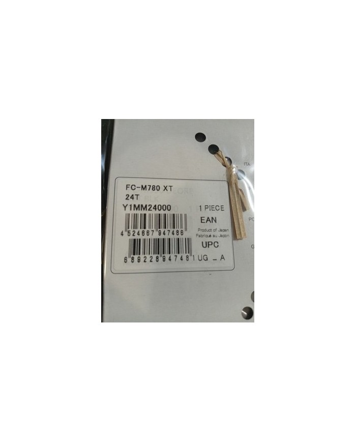 Corona 10 velocità Shimano XT FC-M780 giro bulloni 64mm 24 denti