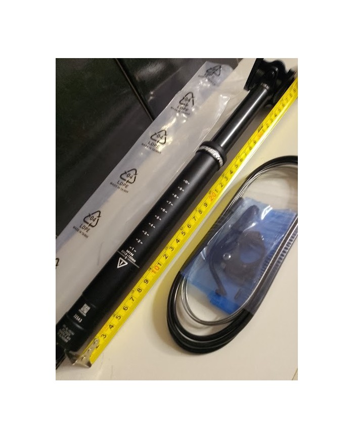 reggisella telescopico mtb nuovo diam 31,6 escurs 100mm cavo interno marca jd