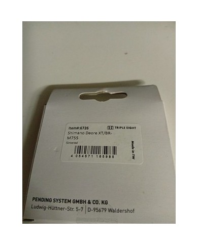 Pastiglie MTB Per XT Br-m755 Sintetiche Marca Triple Eight