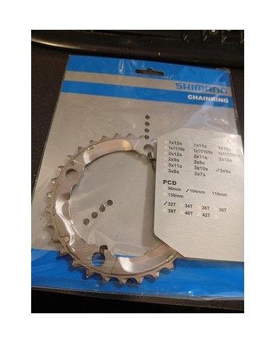 Shimano Deore FC-M532 Bicicletta Manovella MTB Ricambio Medio Corona 104 32T