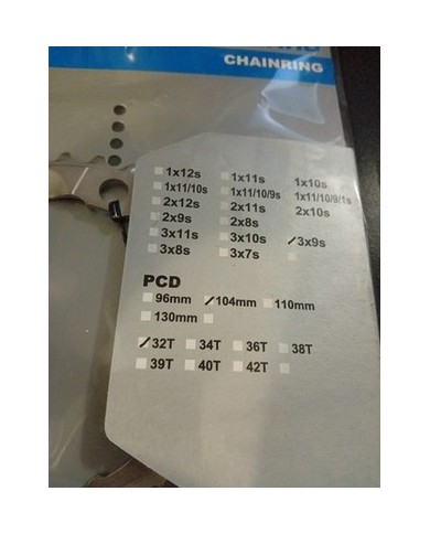 Shimano Deore FC-M532 Bicicletta Manovella MTB Ricambio Medio Corona 104 32T