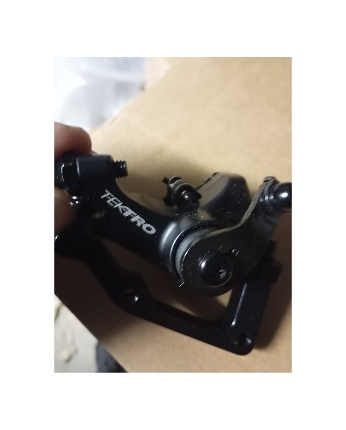 pinza freno mtb meccanica tektro tkd-68 nuova compreso adattatore per disco 180