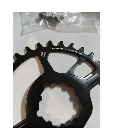 Corona MTB SRAM nuova a 3 viti 32t 11vel per ruota post 148mm boost offset 3mm
