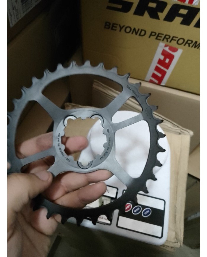 Corona MTB 34t a 3 fori SRAM offset 6mm per ruote standard non boost nuova