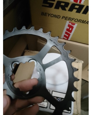 Corona MTB 34t a 3 fori SRAM offset 6mm per ruote standard non boost nuova